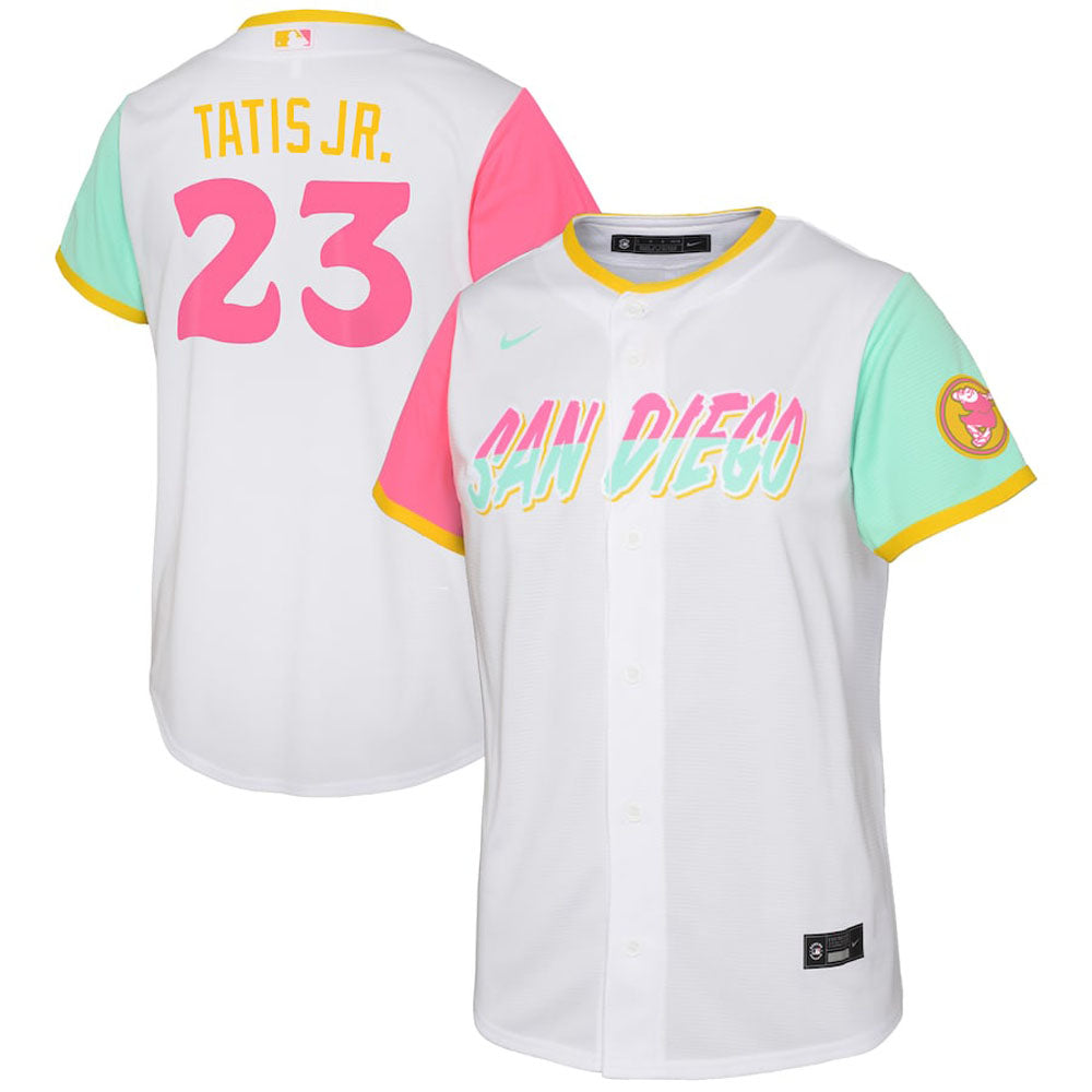 Youth San Diego Padres Fernando Tatis Jr. City Connect Replica Jersey - White